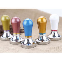 57.5mm café tamper café em pó martelo de café em pó plana martelo aço inoxidável barista ferramentas acessórios 2024 - compre barato