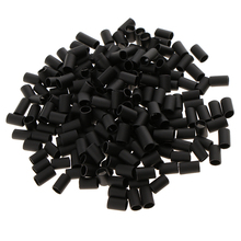 200PCS 6mm Glue Lined Heat Shrink Tubes Micro Rings Links Beads for Hair Extensions Black 2024 - buy cheap