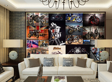 The custom 3D murals,motorcycle European style retro wallpaper papel de parede,living room sofa TV wall bedroom wall paper 2024 - buy cheap