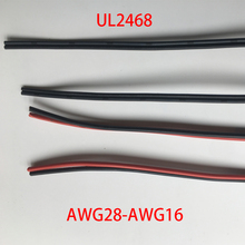 22AWG 20AWG 18AWG 16AWG 2P 2 Pins UL2468 Red Black Tinned Plated Copper PVC LED Strip Tape Extension Double Wire Cable Cord 2024 - buy cheap