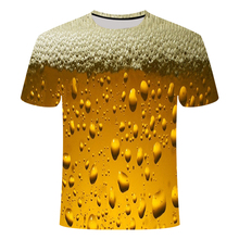 2019 men’s women 3d t-shirts Summer men's clothing o-neck  jacket beer short-sleeved 3d t shirt funny t shirt 3d t shirt 6xl 2024 - buy cheap