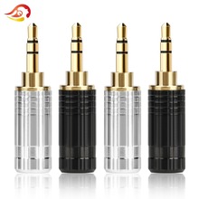 QYFANG 2.5mm Plug Audio Jack 3 Poles Gold Plated Earphone Adapter Stereo 6.0mm Wire Hole Headphone Metal Solder Line Connector 2024 - buy cheap