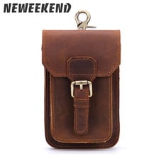 Waist  Men's Genuine Leather  Pack Bum Hip Belt Bags Phone Money Card Cigarette Bag Pouch Purse Vintage Leg Drop Bag 16 styles 2024 - buy cheap