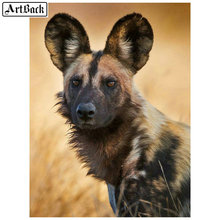 5d diamond painting hyena african animal dog full square drill diamond embroidery kit 3d diamond mosaic wall sticker 2024 - buy cheap