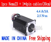 Free shipping 1pc Quality 57HB4401 4-lead Nema 23 Stepper Motor 57 motor 57BYGH 4.4A/3A 2.5N.m CNC Laser and 3D printer 2024 - buy cheap