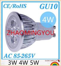 YON 10PCS Cree GU10 bulb led 3W 4W 5W 6W GU10 led lamp Led Spotlight AC85-265V Bright CE/RoHS Warm/Cool White,Free Shipping 2024 - buy cheap