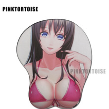 Anime Mousepad Carton 3D Sexy Chest Silicone Wrist Rest Big soft Breast 3D Gaming Anti-slip Mouse Pad 2024 - buy cheap