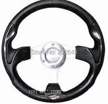 Carbon racing steering wheel with pvc aluminum bracket 13''320mm universal red/blue  leather steering wheel steering-wheel 2024 - buy cheap