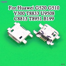 10 шт./лот Micro Usb порт для зарядки разъем док-станция для Huawei G520 G510 Y300 T8833 U9508 C8813 T8951 B199 разъем для зарядки 2024 - купить недорого