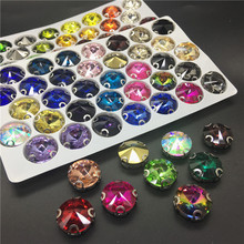 TopStone Rivoli Sew On Stone with Claw Setting Round Sew On D Claw Rhinestone Crystal Glass Glitter Strass For Clothes Bags 2024 - buy cheap