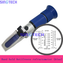 Free shipping portable  coolant Battery Refractometer Antifreeze  refrakotmeter RHA-600ATC (blue grip) 2024 - buy cheap