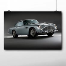 Martin DB5 Retro Super Car, carteles impresiones en lienzo, arte de pared, pintura de tela para decoración de habitación 2024 - compra barato