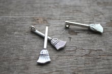 30pcs--Broom Charms, Antique Tibetan Silver Broom charm pendants 28x10mm 2024 - buy cheap