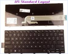New US Layout Keyboard for Dell Latitude 3450 V147125AS1 SN8233 050X15 Laptop/Notebook No-Backlight With Frame Black 2024 - buy cheap