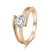 ¡Oferta! Circonia cúbica AAA para anillos de moda de mujer, niña, boda, compromiso, anillos clásicos de piedra de cristal, joyería elegante 2024 - compra barato