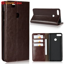 for Huawei Y9 2018 Case Cover Flip Luxury Genuine Leather Book Wallet Coque for Huawei Y9 (2018) Phone Cases Funda Hoesjes Etui 2024 - buy cheap