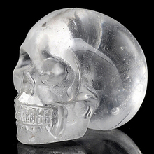SCY 306 + + + натуральный прозрачный кварцевый кристалл исцеление черепа резьбы рейки 2024 - купить недорого