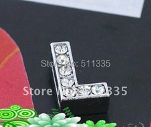 Letras deslizantes de diamantes de imitación, letras DIY del alfabeto, 10mm, 50 Uds., venta al por mayor 2024 - compra barato