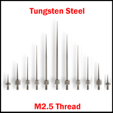 Micrómetro de acero de tungsteno R0.2 R0.4 OD 50mm, longitud de prueba M2.5, cabeza puntiaguda, indicador, sonda de punta 2024 - compra barato