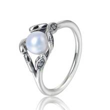 New hot sale sterling silver 925 lady pearl ring cubic zirconia rings jewelry Suitable for Ring Jewelry RIP157 2024 - buy cheap