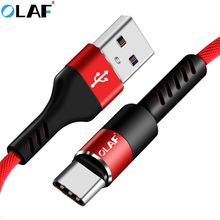 OLAF USB Cabo Tipo C para Samsung S9 S8 Plus USB C Rápido Carregamento USB Charger Cable para Huawei Companheiro 20 Pro Cabos de Telefonia móvel 2024 - compre barato