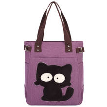New Women Bag Canvas Handbag Fashion Tote Bag Lady's Lovely Animal Print Shopping-15 2024 - buy cheap