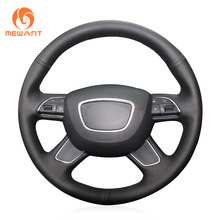 MEWANT Black Artificial Leather Steering Wheel Cover for Audi A3 8V Sportback A4 B8 Avant A6 C7 A8 D4 Q3 8U Q5 8R Q7 4L 2024 - buy cheap