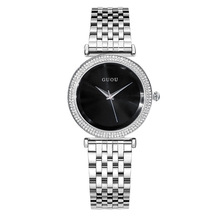 2019 Fashion Guou Top Brand Hight Quality Lady Luxury Full Silver Steel Watch Female Quartz Clock Simple Girl Gift Wrist Watches 2024 - buy cheap