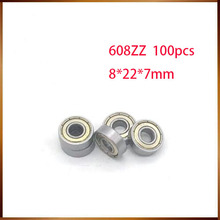 608zz abec 100pcs 608zz 608z 8x22x7 mm Bearing Abec-7  carbon Miniature 608 Zz Longboard Skateboard Ball Bearings 608-2z 2024 - buy cheap