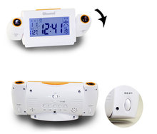 Despertador eletrônico com tela lcd, alarme digital com retroiluminação led, projeção de temporizador para o quarto, luz noturna 2024 - compre barato