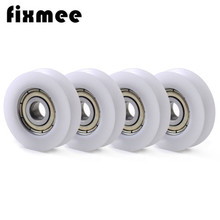 Fixmee 10 pcs U Nylon plastic Embedded 608 Groove Ball Bearings 8*30*10mm Guide Pulley 2024 - buy cheap