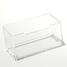 Caja de estante de escritorio, soporte de exhibición de plástico acrílico, transparente de escritorio, tarjetero de negocios, 1 ud. 2024 - compra barato