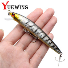 Yuewins Lifelike Minnow Fishing Lure 9.5cm 9g Crankbait Hard Bait Tight Wobbler Jerkbait Treble Hooks Plastic Isca Fish QA166A 2024 - buy cheap