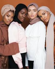 Moda árabe feminino muçulmano hijab cachecol hijabs cachecóis xales islâmicos soild feminino headwrap lenço xales liso roubou 180*95 cm 2024 - compre barato