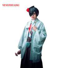 Vevefhuang fantasia de mordomo preto, fantasia cosplay japonesa de kimono para festa 2024 - compre barato