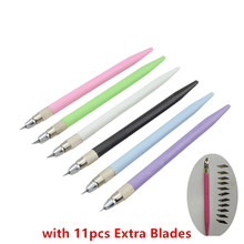 1Pc Hobby Knife with 12Pcs Spare Blades For Precision Cutting and Trimming For Paper Plastic,Cloth,Thin Metal Film,Leather 2024 - buy cheap