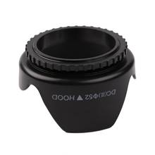 Universal 52mm Screw Mount Camera Lens Hood Flower Shape Camera Lens Hood Sunshade Light Shield Shade Black ABS 2024 - buy cheap