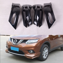 ABS Rear bumper lip splitter cupwings flap Para Nissan X Trail-2014 2015 2016 Para Nissan X Trail-splitter 2024 - compre barato