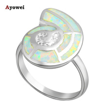 Special Anniversary design Light Green and Orange fire Opal Silver Stamped Rings fashion jewelry USA size #7 #7.5 #6.75 OR426A 2024 - buy cheap