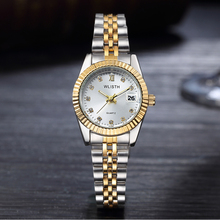 Relógio de pulso feminino quartz, com calendário e caixa hodinky para mulheres 2024 - compre barato