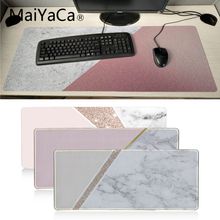 Maiyaca-ratón de oficina de mármol rosa, almohadilla de ratón grande para Gamer, escritorio, escritorio 2024 - compra barato