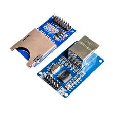 ENC28J60 Ethernet LAN Network Module Schematic 51 AVR LPC +SD Card Module Slot Socket Reader ARM MCU 2024 - buy cheap