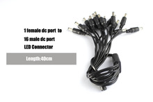 Разделитель мощности постоянного тока BSOD, разъем-адаптер для кабеля 5,5x2,1 мм гнездо 1-16 Штекерный разъем для светодиодной ленты CCTV камеры 2024 - купить недорого