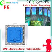 Rental usage led display cabinet 640x640, 320x160mm p5 smd 2121 led display screen , Linsn receiving card p5 led cabinet 2024 - buy cheap