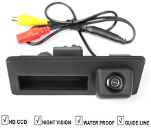 CCD Car Trunk Handle Rear View Reverse Camera For AUDI A4 A4L A5 S5 Q3 Q5 A6L A8L RS6 Backup Reversing Camera Vehicle Parking 2024 - buy cheap