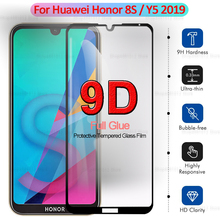 Vidro protetor da cola completa 9d, para huawei y5 2019, honor 8s, vidro temperado, honer 8s, y 5, cobertura total 2024 - compre barato