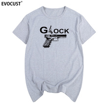 2018 In Glock We Trust Gun Pistol Weapon short sleeve  Summer print T-shirt Cotton Men T shirt New women TEE 2024 - buy cheap