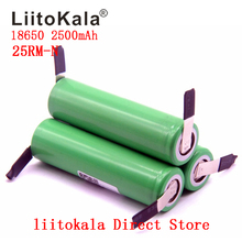 3PCS/LOT Liitokala New Original 18650 2500mAh battery INR1865025R 3.6V discharge 20A dedicated Power battery + DIY Nickel sheet 2024 - buy cheap