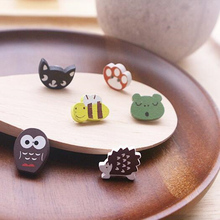 20pcs Lovely Animal Shape 2 Holes Wooden Buttons Sewing Craft Scrapbooking DIY Accessories 2024 - buy cheap