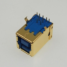 5pcs Copper Shell gold plating USB3.0 BF connector Printer interface 2024 - buy cheap